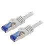 Cable - Adaptateur Reseau - Telephonie Cable reseau RJ45 male S-FTP Cat.6a gris - 1m