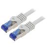 Cable - Adaptateur Reseau - Telephonie Cable reseau RJ45 male S-FTP Cat.6a gris - 2m