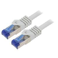 Cable - Adaptateur Reseau - Telephonie Cable reseau RJ45 male S-FTP Cat.6a gris - 2m