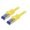 Cable - Adaptateur Reseau - Telephonie Cable reseau RJ45 male S-FTP Cat 6a jaune - 0.25m