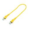 Cable - Adaptateur Reseau - Telephonie Cable reseau RJ45 male S-FTP Cat 6a jaune - 0.5m
