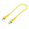 Cable - Adaptateur Reseau - Telephonie Cable reseau RJ45 male S-FTP Cat 6a jaune - 0.5m