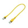 Cable - Adaptateur Reseau - Telephonie Cable reseau RJ45 male S-FTP Cat 6a jaune - 0.5m