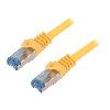 Cable - Adaptateur Reseau - Telephonie Cable reseau RJ45 male S-FTP Cat 6a jaune - 1.5m