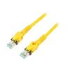 Cable - Adaptateur Reseau - Telephonie Cable reseau RJ45 male S-FTP Cat 6a jaune - 10m