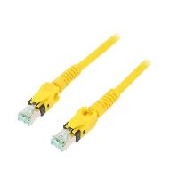 Cable - Adaptateur Reseau - Telephonie Cable reseau RJ45 male S-FTP Cat 6a jaune - 10m