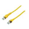 Cable - Adaptateur Reseau - Telephonie Cable reseau RJ45 male S-FTP Cat 6a jaune - 10m