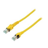 Cable - Adaptateur Reseau - Telephonie Cable reseau RJ45 male S-FTP Cat 6a jaune - 10m