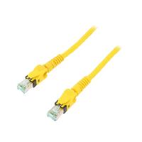 Cable - Adaptateur Reseau - Telephonie Cable reseau RJ45 male S-FTP Cat 6a jaune - 10m