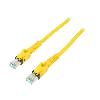 Cable - Adaptateur Reseau - Telephonie Cable reseau RJ45 male S-FTP Cat 6a jaune - 1m