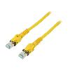 Cable - Adaptateur Reseau - Telephonie Cable reseau RJ45 male S-FTP Cat 6a jaune - 1m