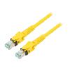 Cable - Adaptateur Reseau - Telephonie Cable reseau RJ45 male S-FTP cat 6a jaune - 1m