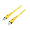 Cable - Adaptateur Reseau - Telephonie Cable reseau RJ45 male S-FTP Cat 6a jaune - 2m