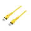 Cable - Adaptateur Reseau - Telephonie Cable reseau RJ45 male S-FTP Cat 6a jaune - 2m