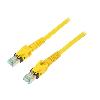 Cable - Adaptateur Reseau - Telephonie Cable reseau RJ45 male S-FTP Cat 6a jaune - 3m