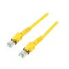 Cable - Adaptateur Reseau - Telephonie Cable reseau RJ45 male S-FTP Cat 6a jaune - 3m