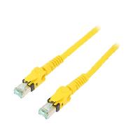 Cable - Adaptateur Reseau - Telephonie Cable reseau RJ45 male S-FTP Cat 6a jaune - 3m