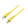Cable - Adaptateur Reseau - Telephonie Cable reseau RJ45 male S-FTP cat 6a jaune - 5m