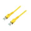 Cable - Adaptateur Reseau - Telephonie Cable reseau RJ45 male S-FTP Cat 6a jaune - 5m