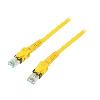 Cable - Adaptateur Reseau - Telephonie Cable reseau RJ45 male S-FTP Cat 6a jaune - 5m