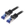 Cable - Adaptateur Reseau - Telephonie Cable reseau RJ45 male S-FTP Cat 6a noir - 1.5m