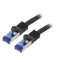 Cable - Adaptateur Reseau - Telephonie Cable reseau RJ45 male S-FTP Cat 6a noir - 1.5m
