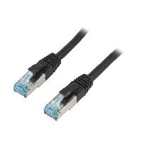 Cable - Adaptateur Reseau - Telephonie Cable reseau RJ45 male S-FTP Cat 6a noir- 10m