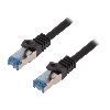 Cable - Adaptateur Reseau - Telephonie Cable reseau RJ45 male S-FTP Cat 6a noir- 20m