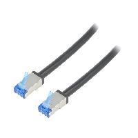 Cable - Adaptateur Reseau - Telephonie Cable reseau RJ45 male S-FTP Cat 6a noir - 20m