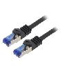Cable - Adaptateur Reseau - Telephonie Cable reseau RJ45 male S-FTP Cat 6a noir- 2m
