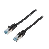 Cable - Adaptateur Reseau - Telephonie Cable reseau RJ45 male S-FTP Cat 6a noir- 2m