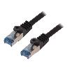 Cable - Adaptateur Reseau - Telephonie Cable reseau RJ45 male S-FTP Cat 6a noir- 30m