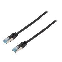 Cable - Adaptateur Reseau - Telephonie Cable reseau RJ45 male S-FTP Cat 6a noir- 30m