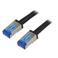 Cable - Adaptateur Reseau - Telephonie Cable reseau RJ45 male S-FTP Cat 6a noir - 30m