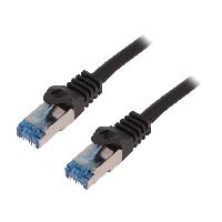 Cable - Adaptateur Reseau - Telephonie Cable reseau RJ45 male S-FTP Cat 6a noir- 3m