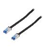 Cable - Adaptateur Reseau - Telephonie Cable reseau RJ45 male S-FTP Cat 6a noir - 40m