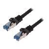 Cable - Adaptateur Reseau - Telephonie Cable reseau RJ45 male S-FTP Cat 6a noir- 50m