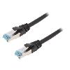 Cable - Adaptateur Reseau - Telephonie Cable reseau RJ45 male S-FTP Cat 6a noir- 50m