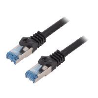 Cable - Adaptateur Reseau - Telephonie Cable reseau RJ45 male S-FTP Cat 6a noir- 5m