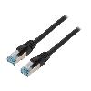Cable - Adaptateur Reseau - Telephonie Cable reseau RJ45 male S-FTP Cat 6a noir- 7.5m