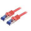 Cable - Adaptateur Reseau - Telephonie Cable reseau RJ45 male S-FTP Cat 6a rouge- 1m
