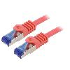 Cable - Adaptateur Reseau - Telephonie Cable reseau RJ45 male S-FTP Cat 6a rouge- 3m