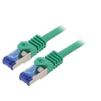 Cable - Adaptateur Reseau - Telephonie Cable reseau RJ45 male S-FTP Cat 6a vert - 0.25m