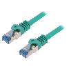 Cable - Adaptateur Reseau - Telephonie Cable reseau RJ45 male S-FTP Cat 6a vert- 1.5m