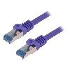 Cable - Adaptateur Reseau - Telephonie Cable reseau RJ45 male S-FTP Cat 6a violet- 10m