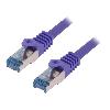 Cable - Adaptateur Reseau - Telephonie Cable reseau RJ45 male S-FTP Cat 6a violet- 1m