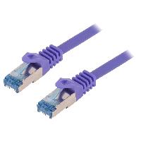 Cable - Adaptateur Reseau - Telephonie Cable reseau RJ45 male S-FTP Cat 6a violet - 2m