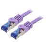 Cable - Adaptateur Reseau - Telephonie Cable reseau RJ45 male S-FTP Cat 6a violet - 3m