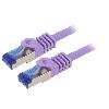Cable - Adaptateur Reseau - Telephonie Cable reseau RJ45 male S-FTP Cat 6a violet - 5m