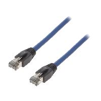 Cable - Adaptateur Reseau - Telephonie Cable reseau RJ45 male S-FTP Cat 8.1 bleu- 5m